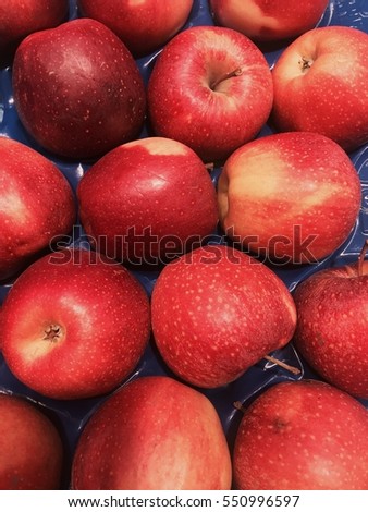 beautiful red apples, apple, apples Royalty-Free Stock Photo #550996597