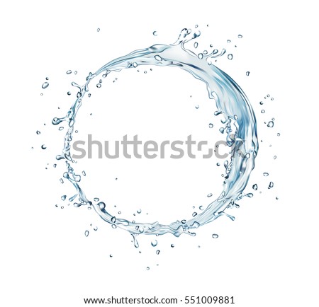 vector water splash circle