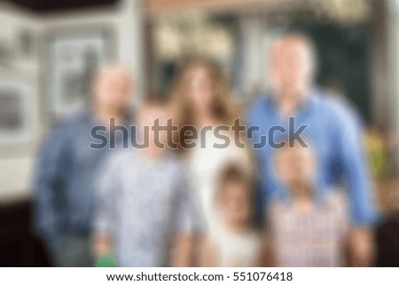Shot of abstract blurred group casual family meeting in the restaurant background. blur of caucasian people have fun night party after working concept. blur lifestyle manner. holiday vacation weekend