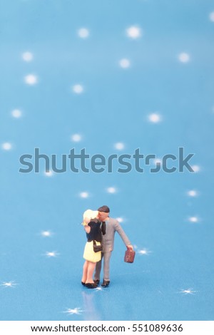 couple of lovers miniature figurines