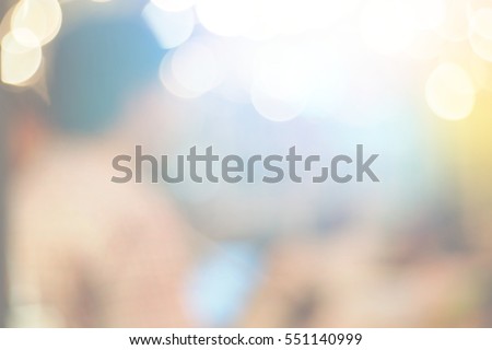 Blurred abstract background of in a restaurant