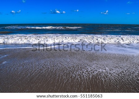 Gulf of Gabes. Tunisia's east coast in the Mediterranean Sea