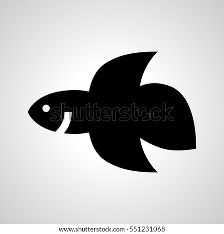 siamese-fighting-fish icon. isolated sign symbol