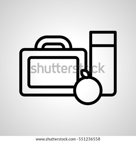 lunchbox icon. isolated sign symbol