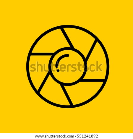 shutter icon. isolated sign symbol