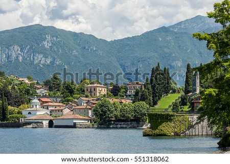 beautiful town Bellagio on Lake Como in Italy. European vacation