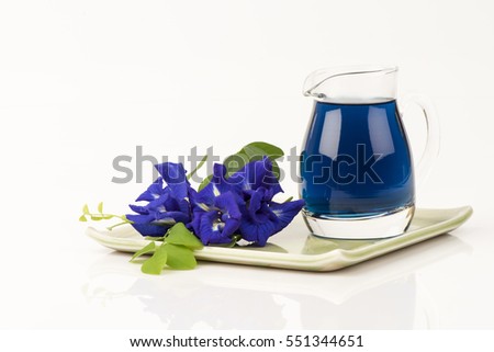 Butterfly pea flowers and extract have properties medicine.