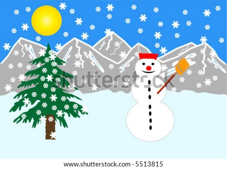 winter vector illustration