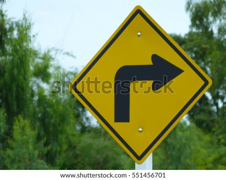 Signs, turn right