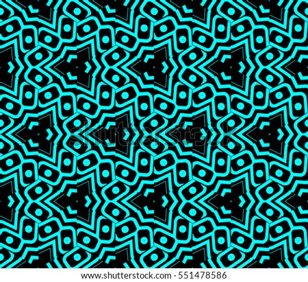 Abstract background. Blue geometric seamless pattern in modern stylish. Raster copy seamless pattern
