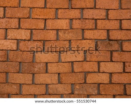Brick wall. Red grunge brick wall, abstract background texture with old dirty and vintage style pattern.