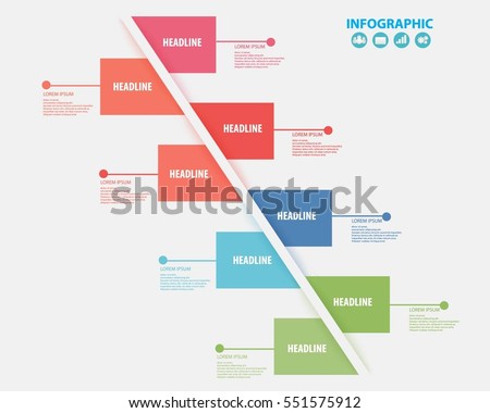 Infographic design template eight option. Royalty-Free Stock Photo #551575912