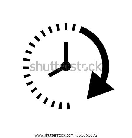 Passage of time icon Royalty-Free Stock Photo #551661892