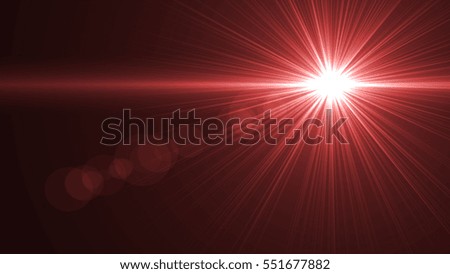 abstract lens flare light over black background