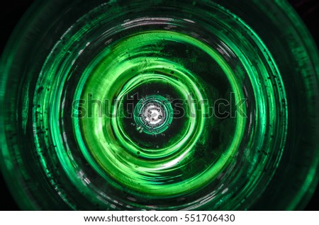 Hypnosis Spiral,concept for hypnosis, descending pattern, abstract background of scintillating circles green colored texture
