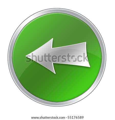 Green left arrow icon