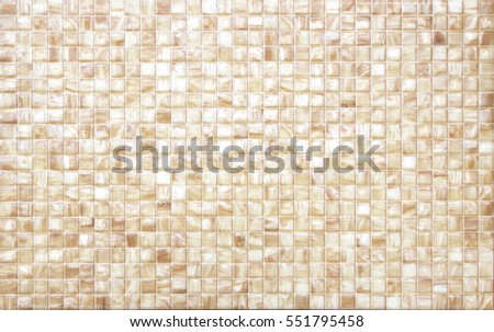 Mosaic Abstract background brown walls, luxurious bathroom.