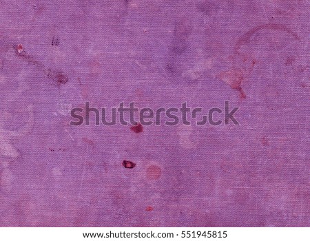 Dirty purple textile surface with different spots. Abstract background and texture.