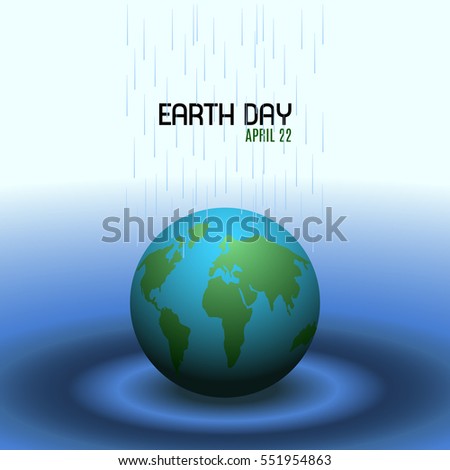 Happy earth day graphic design, Vector illustration