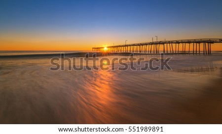 Sunrise in the Outer Banks, North Carolina. 