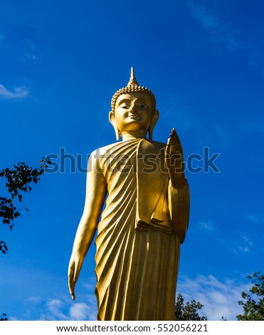 Buddha temple wat Kham Cha Nod, Udorn Thani in Thailand