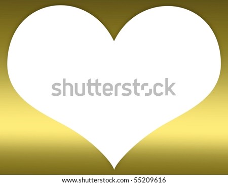 White Heart on Yellow Text Box