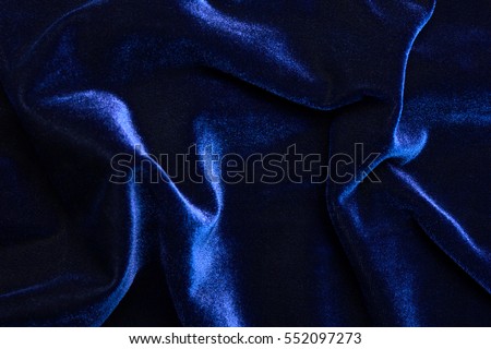 Beautiful luxury dark blue velvet texture background cloth. Royalty-Free Stock Photo #552097273