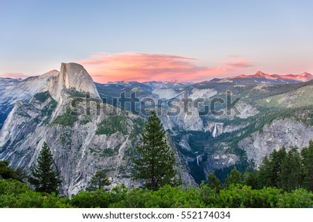 Valley of the Yosemite National Park, California, USA Royalty-Free Stock Photo #552174034