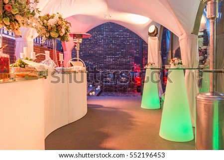 Receptions, Cocktail parties and Colour schemes