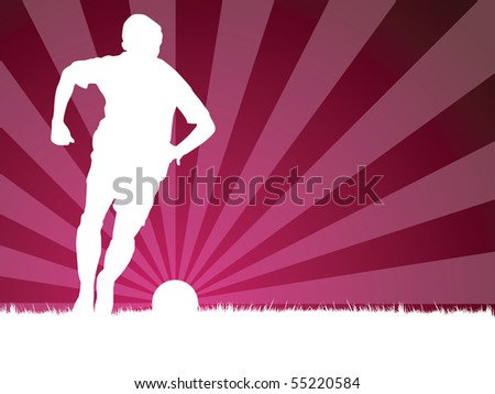 soccer player vector