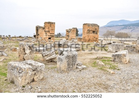 Ruins of Hierapolis Near Pamukkale, Turkey