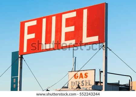 Fuel sign