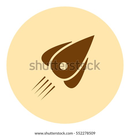 Rocket icon stock vector flat illustration design