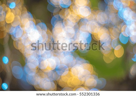 abstract colorful Bokeh circles for Christmas background