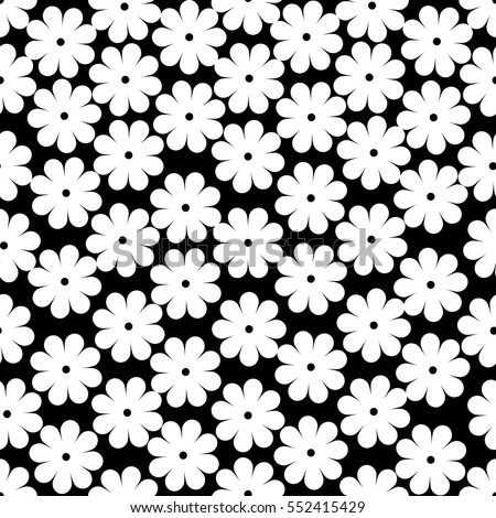 Simple seamless floral background. Vector modern pattern. Minimalistic but tasteful