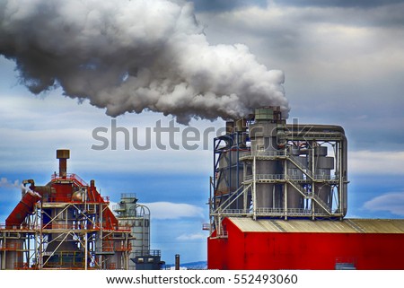 Industrial pollution Royalty-Free Stock Photo #552493060