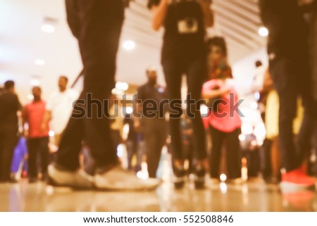 Picture blurred  for background abstract and can be illustration to article of shopping mall