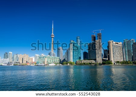 Beautiful Toronto skyline. Ontario, Toronto, Canada