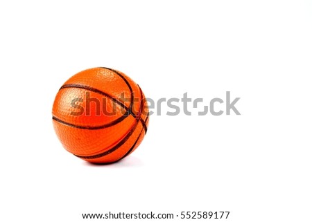 Basketball brown on a white background