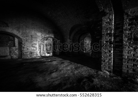 abandoned cellar in Daugavpils stronghold
