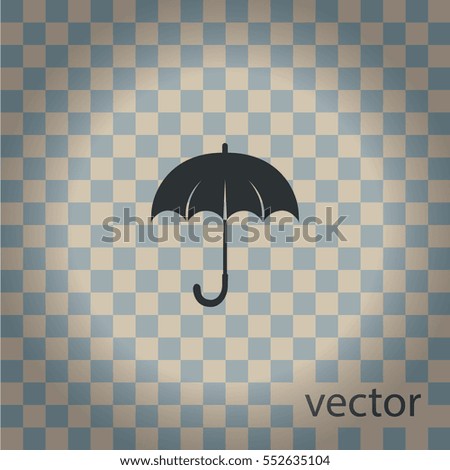 Umbrella icon, vector design 