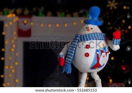 Snowman, New Year's holiday