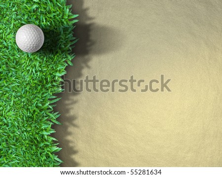 Golf Ball on the Grass for web Background