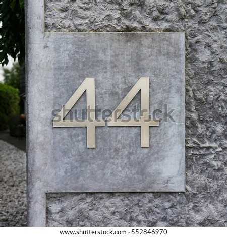 House number forty four (44)