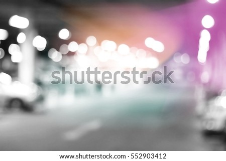 Blurred  background abstract and can be illustration to article of Parking lot