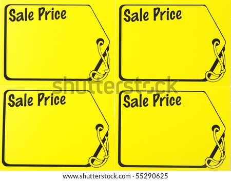 garage sale price sign