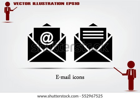 Email icon vector illustration eps10