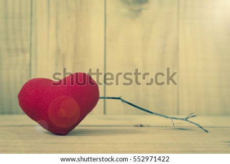 Vintage valentine background concept