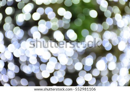 abstract blue Bokeh circles for Christmas background.