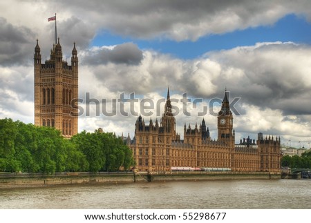 HDR image of Westminster, London.